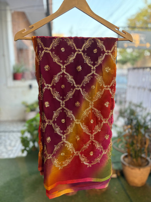 Wine tone multi Shade Yamini