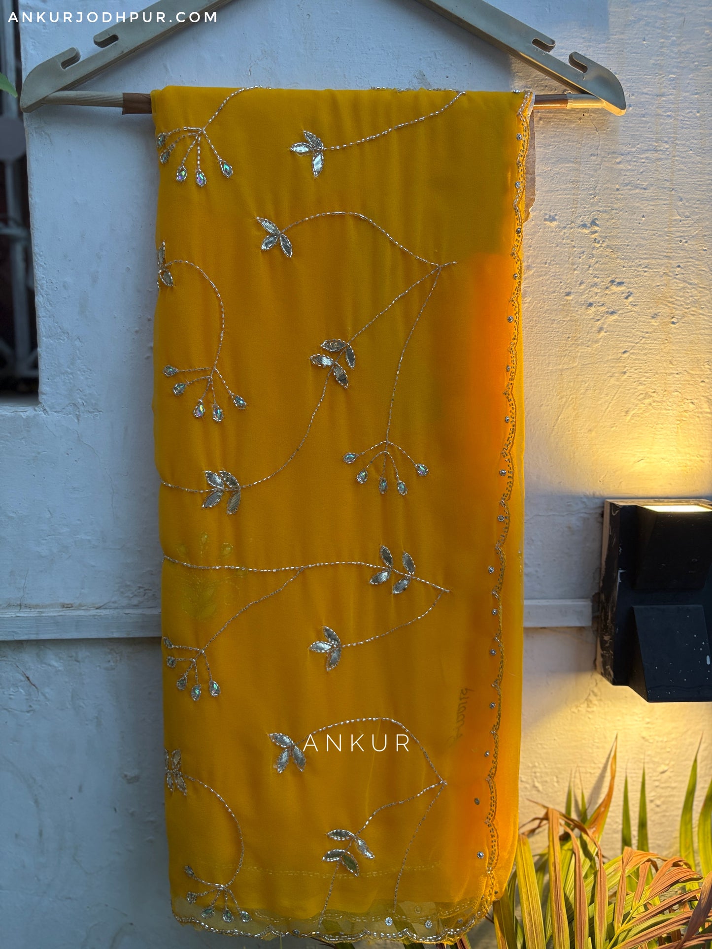 Mustard Yellow cut dana Suhani 2.0 Half Pallu Jaal work