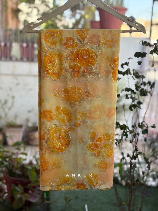 Beige Yellow Ziya Foil