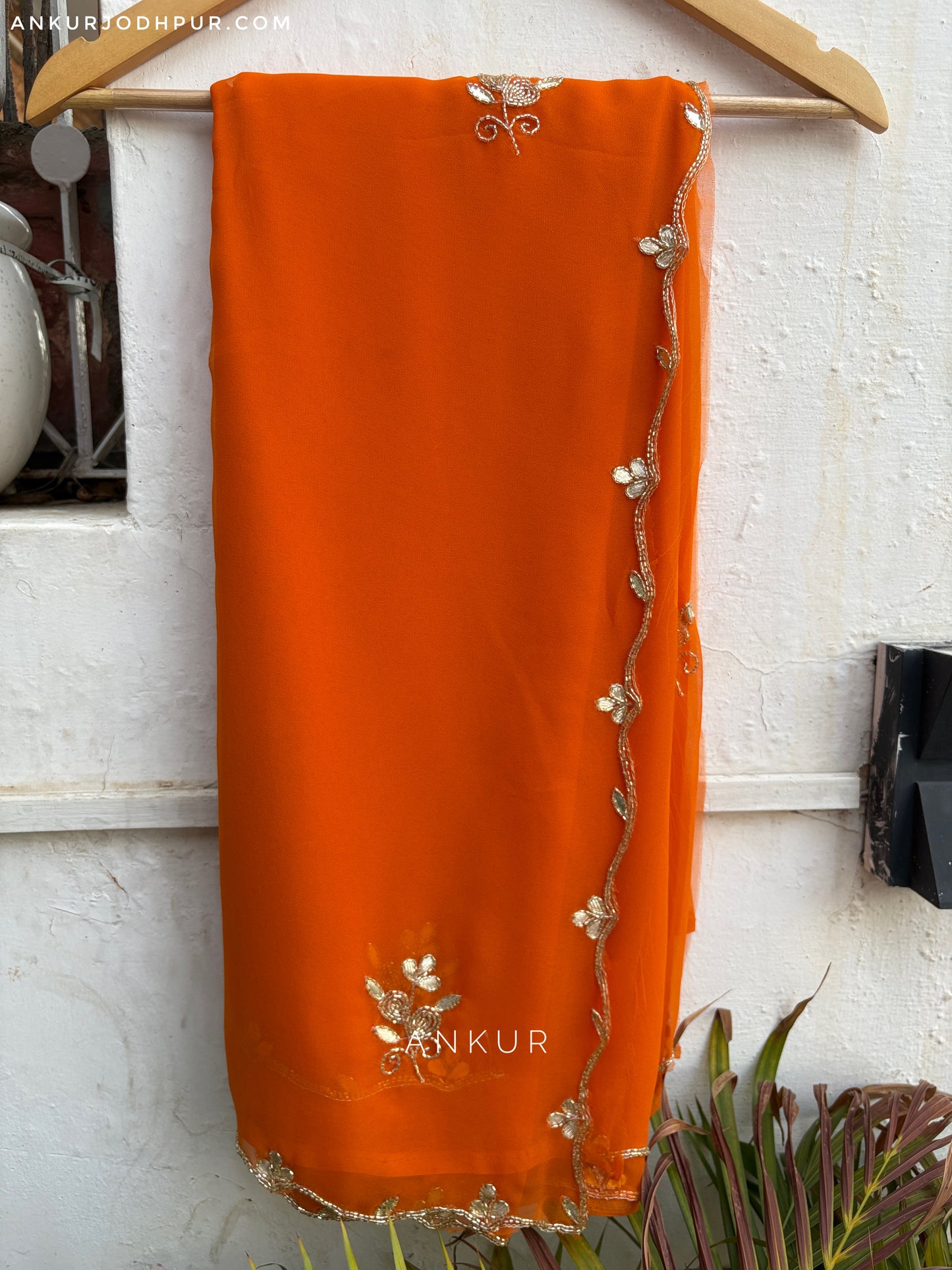Royal Orange Flower buti Cut-dana Suhani 2.0