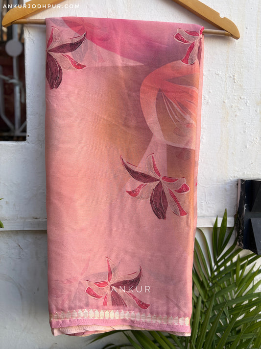 Rustic Rose Melody Vintage Isha Premium Chiffon