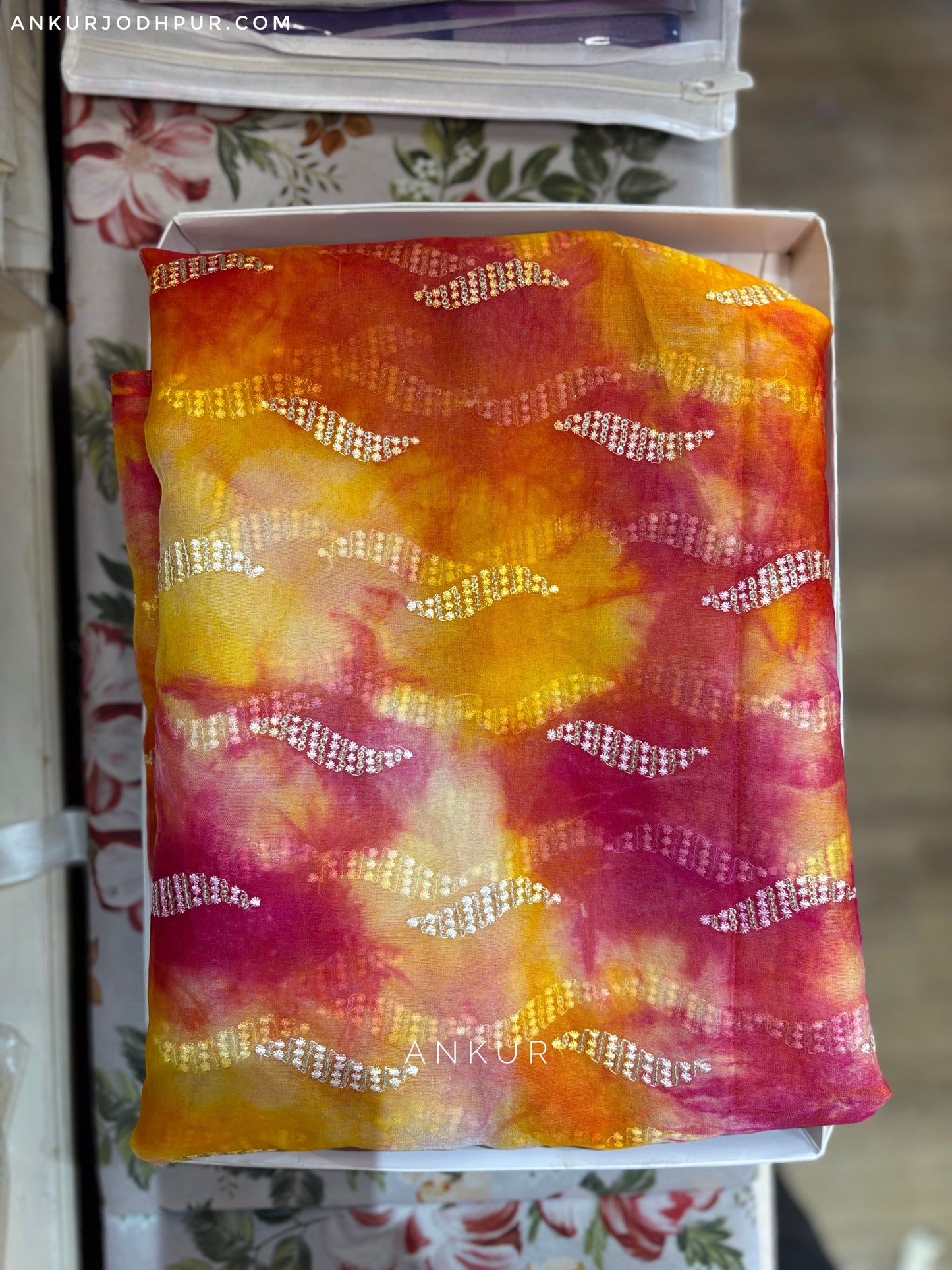 Multi Shades Lines | Organza