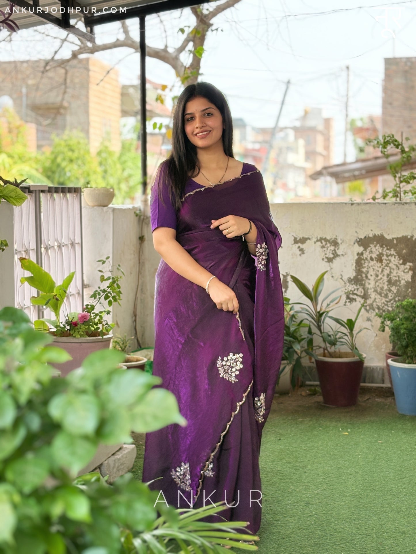 Ratnangi Dark Magenta Noor
