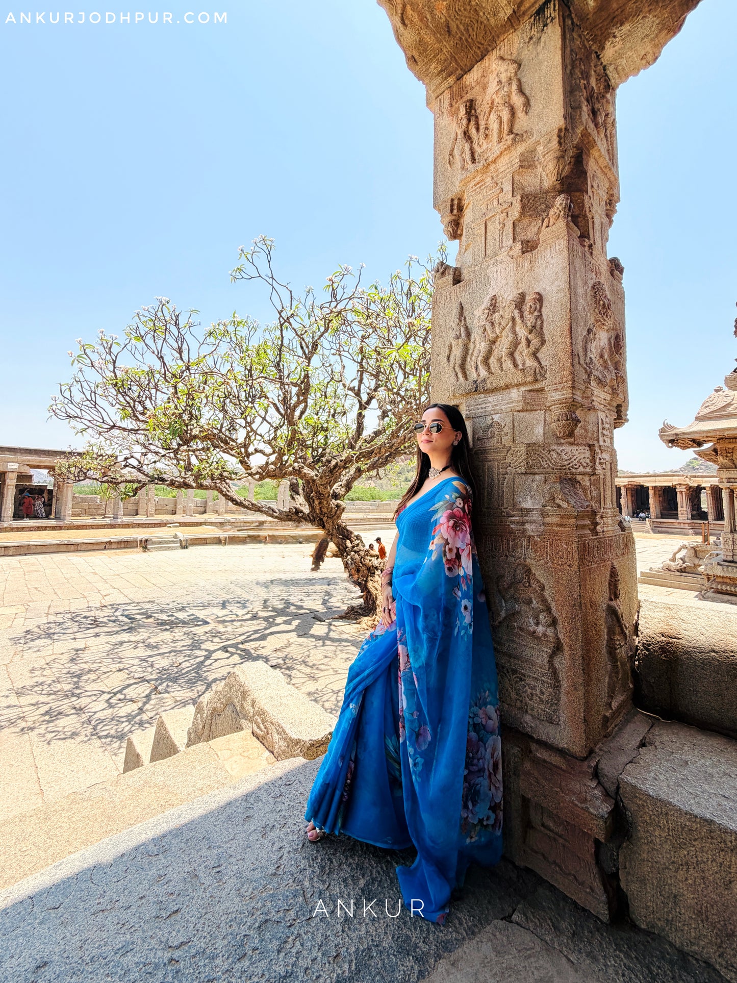 New Blue Vintage Isha Chiffon