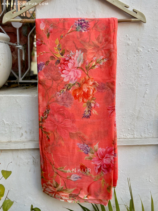 Gajri Petal Charm Isha Pure Chiffon