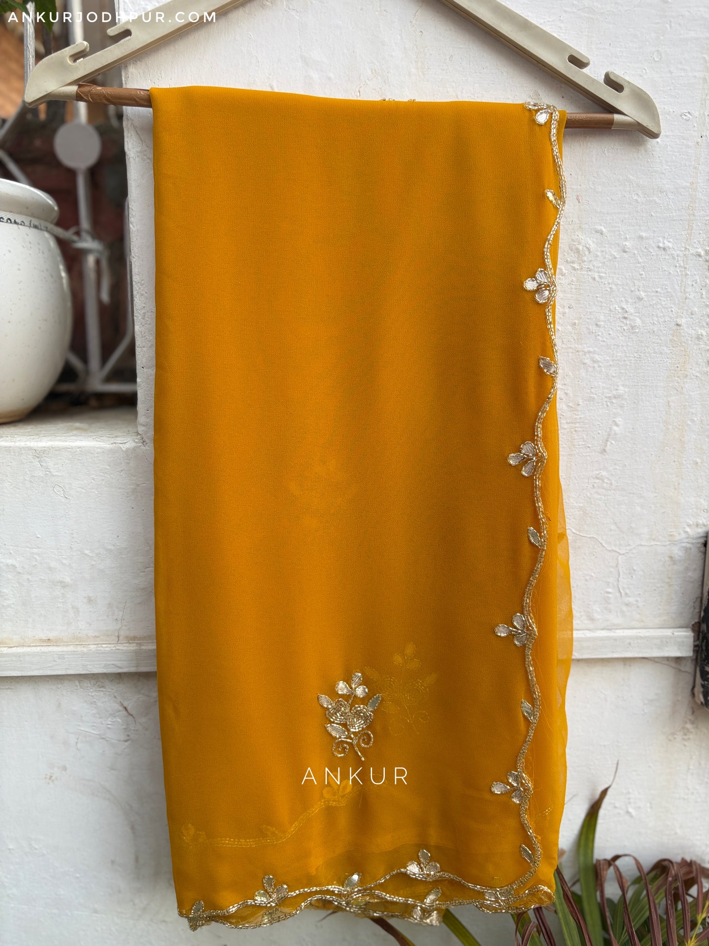 Mustard Yellow Flower buti Cut-dana Suhani 2.0