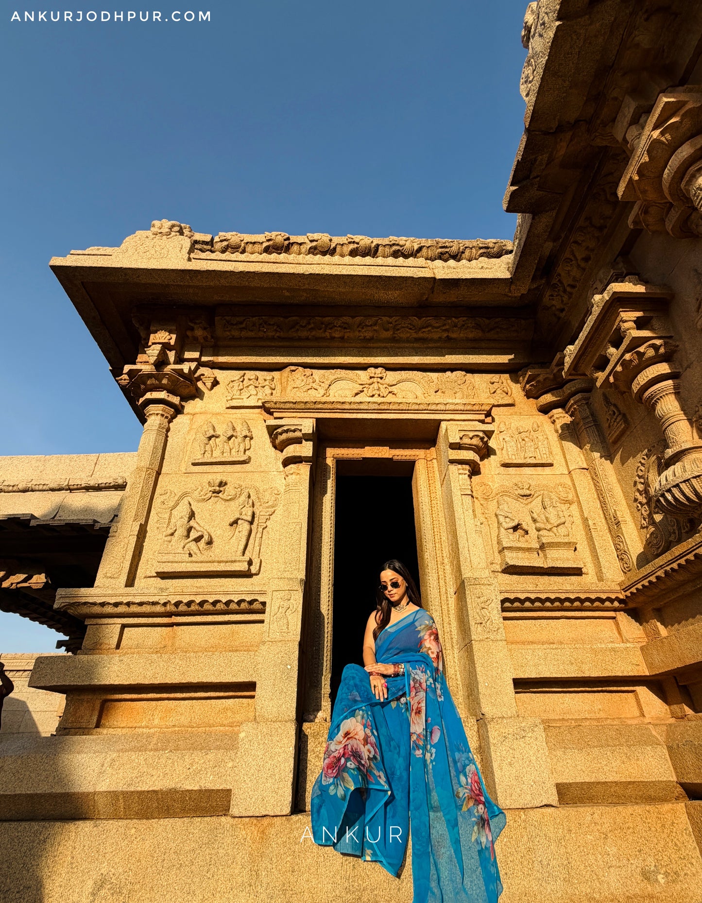 New Blue Vintage Isha Chiffon