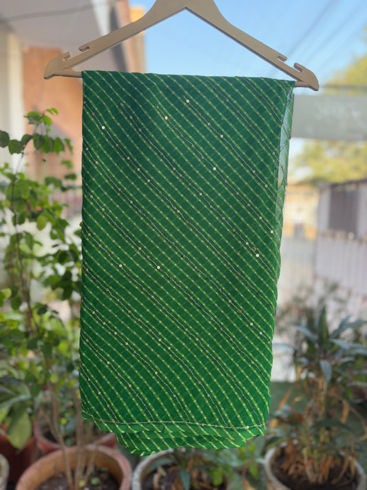 Green Mothda with ZARI WORK