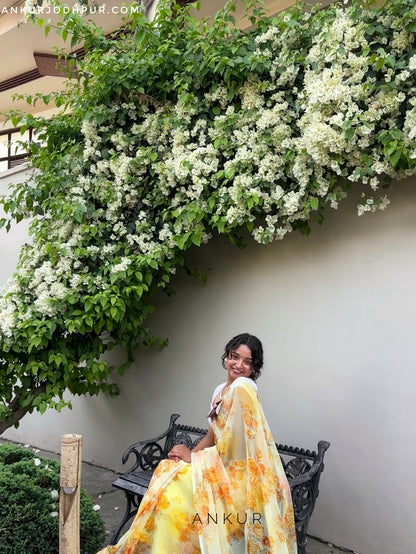 Beige Yellow Ziya Foil