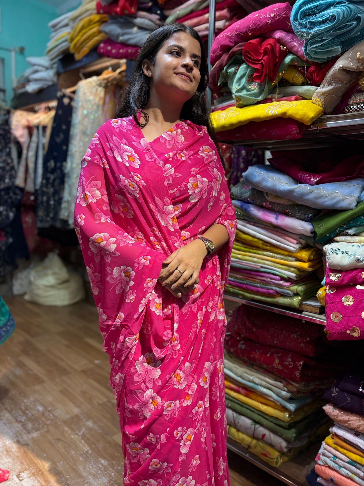 Pink gulabi  Latika Saree