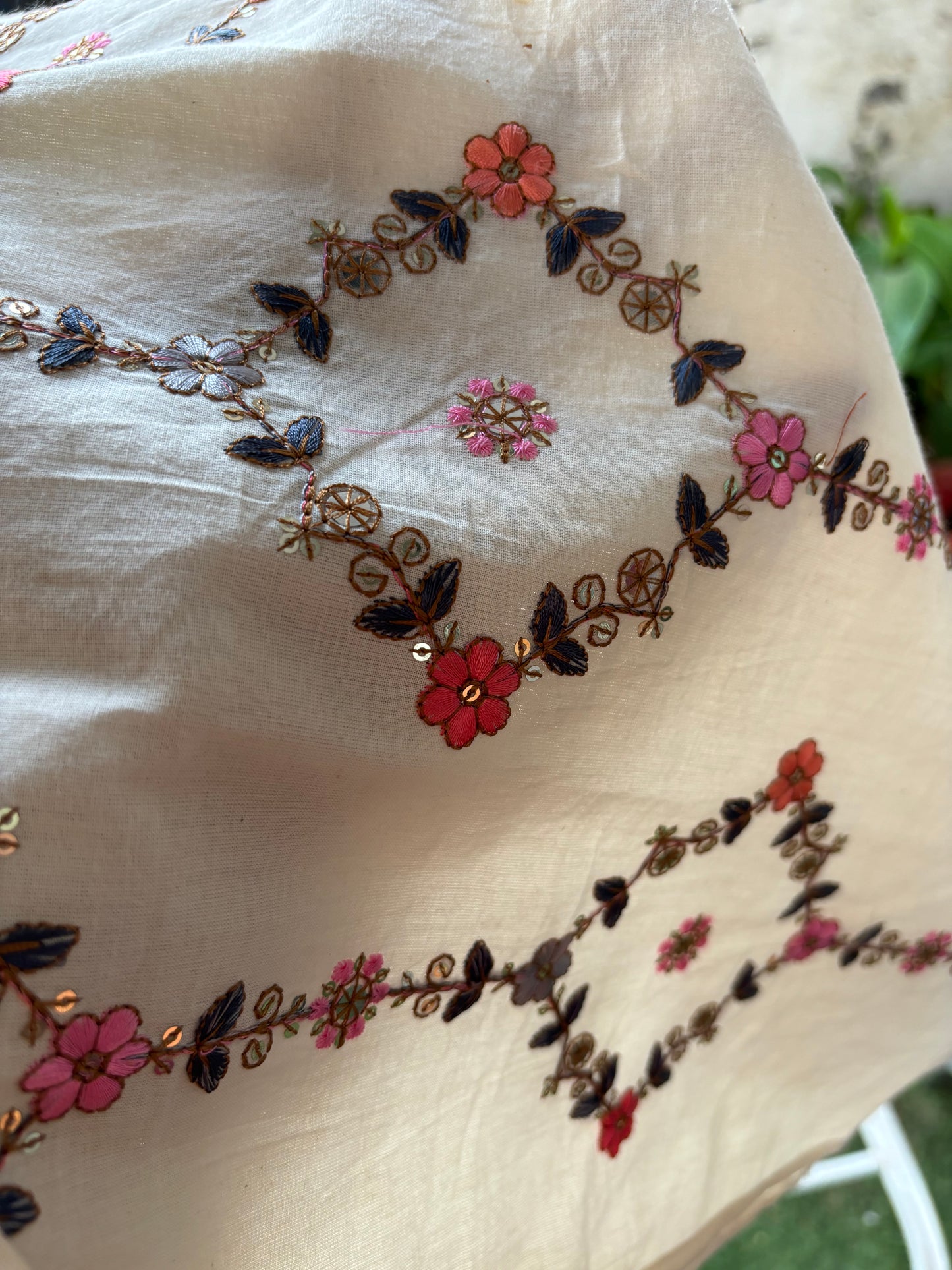 Pure Cotton Sequins Kurtis
