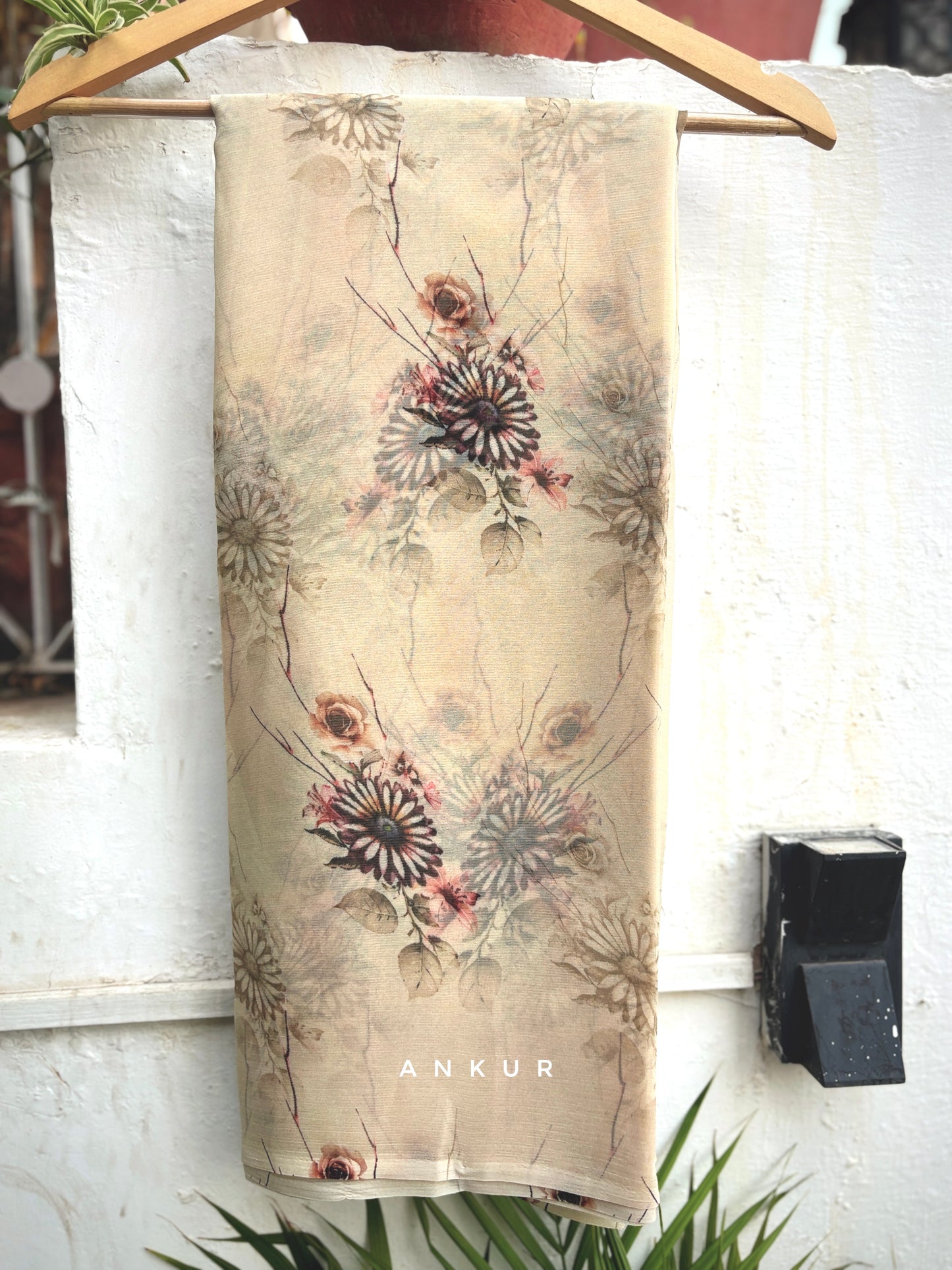 Dusky Flower Vintage Isha Chiffon