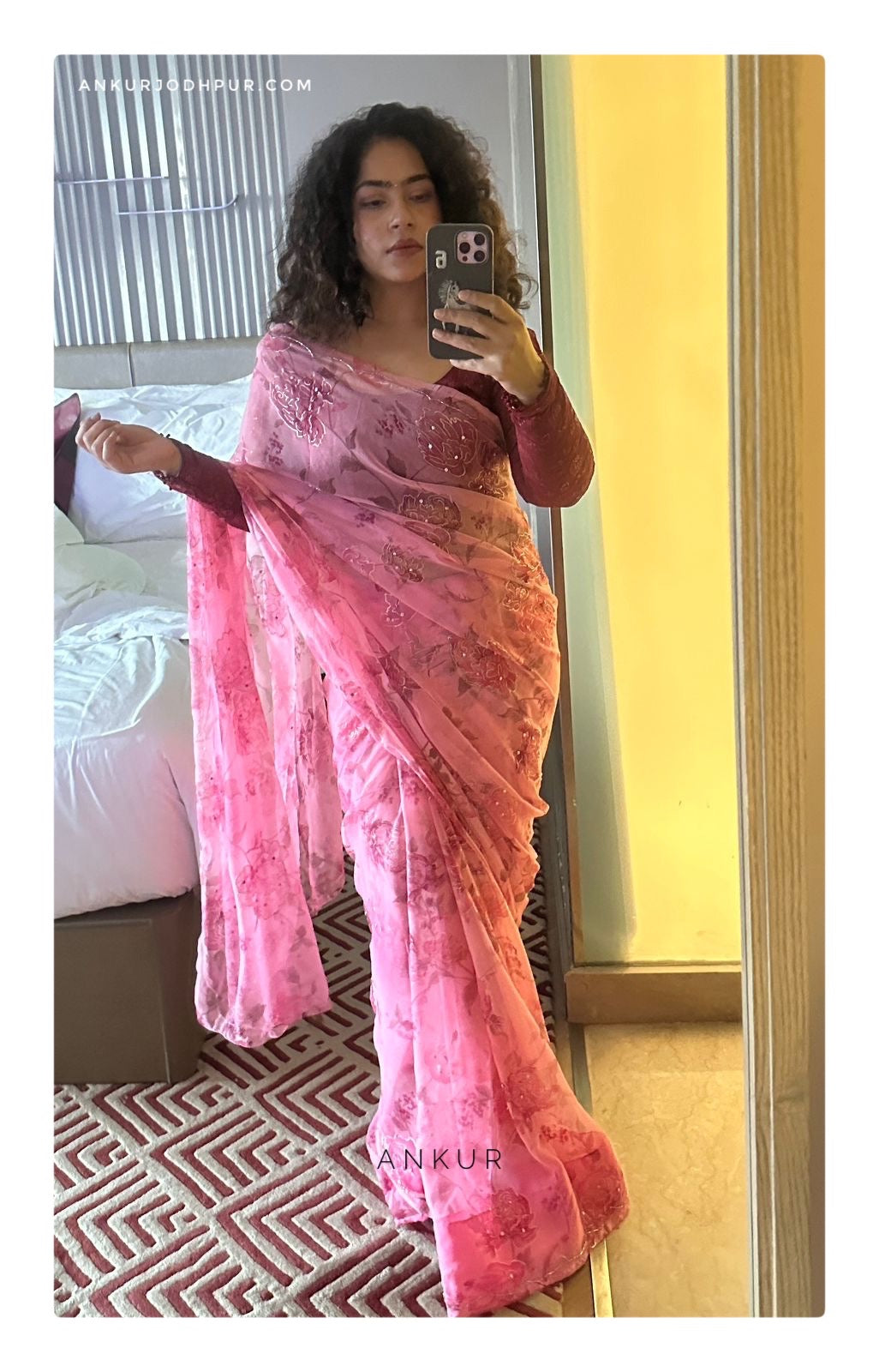 Classic Rose Pink Ziya Foil
