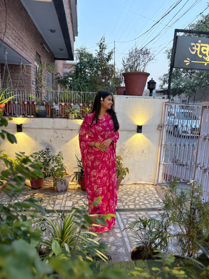 Pink gulabi  Latika Saree