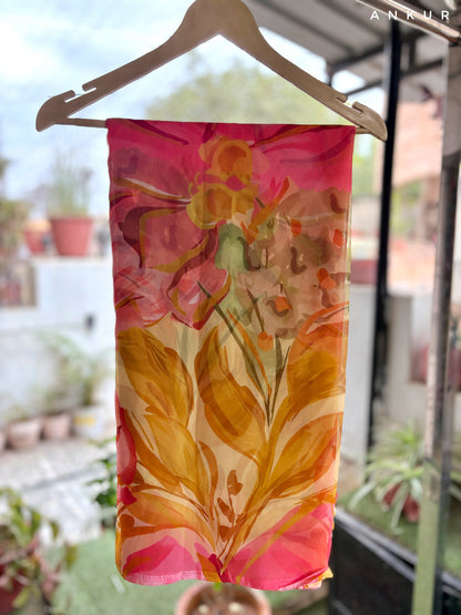 Modern Art Design two Flower Print
