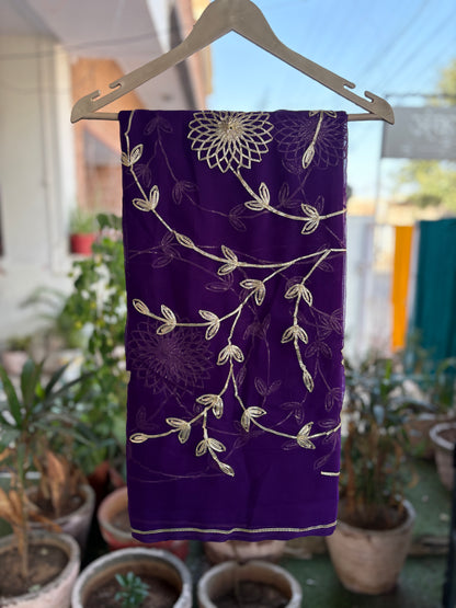 Purple in Jaal work Anvi