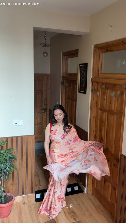 Peach Gulabkari Mona Beyond Silk