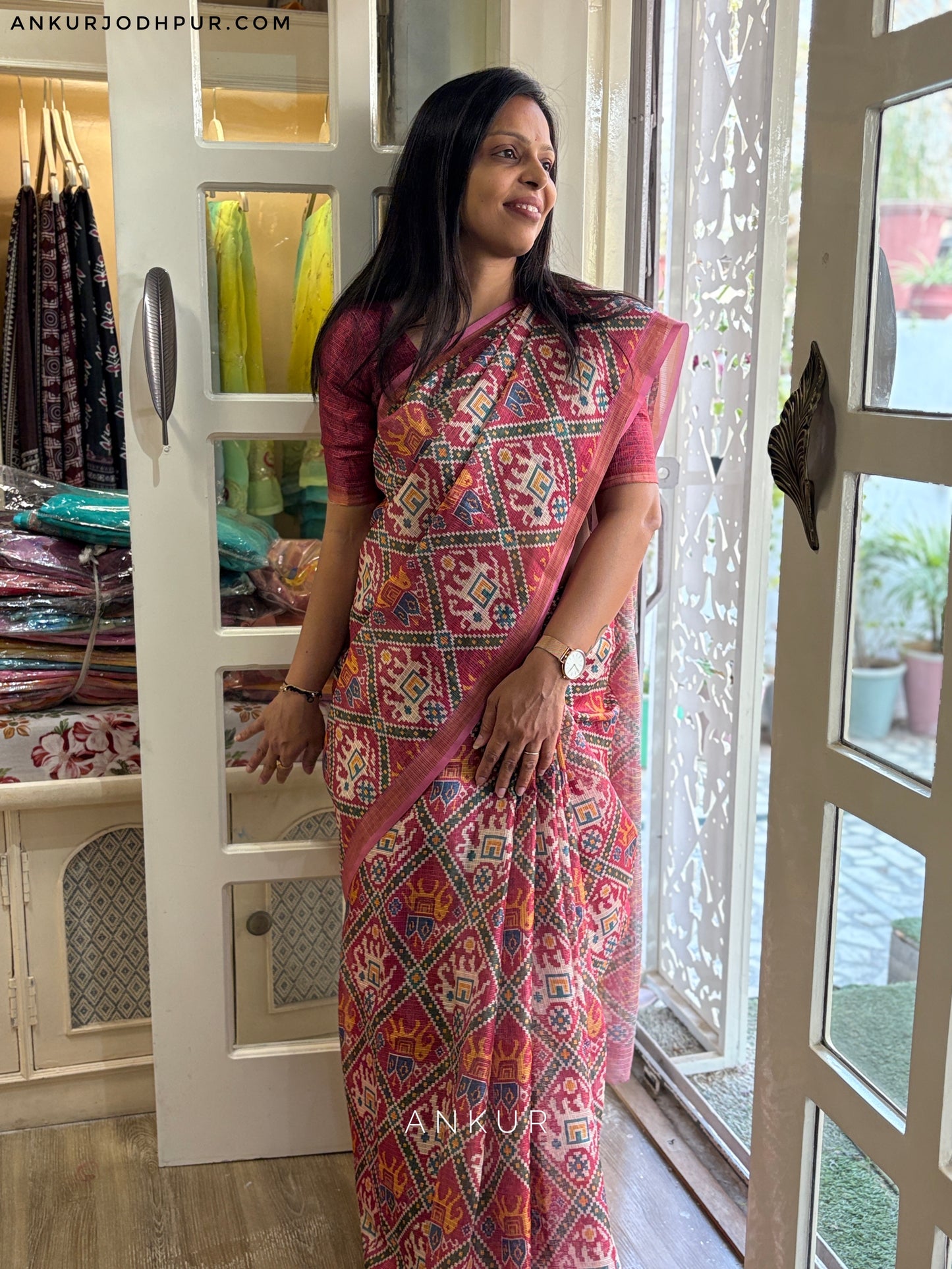 Marwar Pink Madhuri Silk