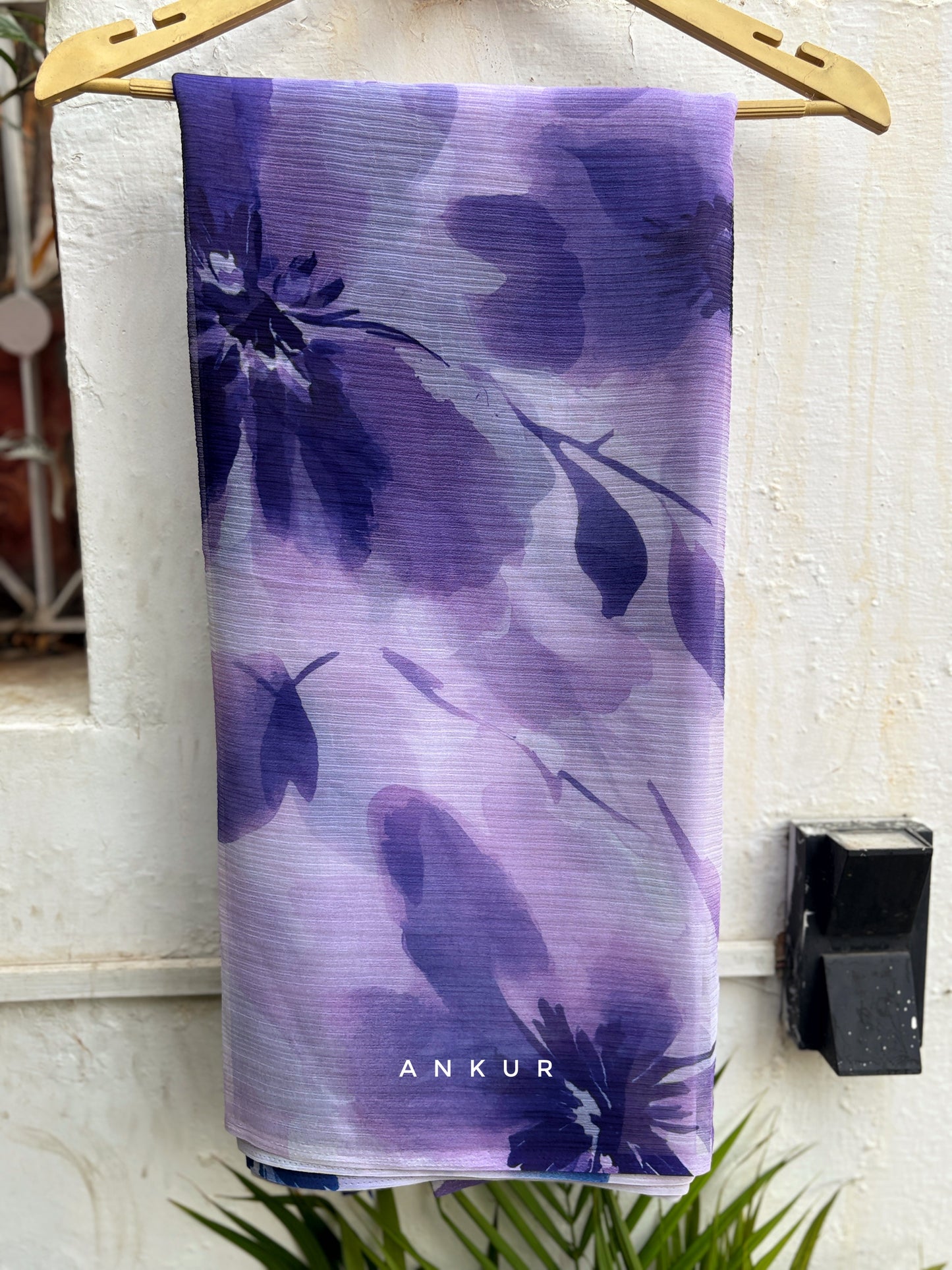 Wildest Purple Vintage Isha Chiffon