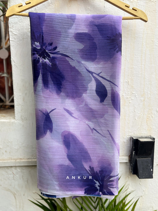 Wildest Purple Vintage Isha Chiffon