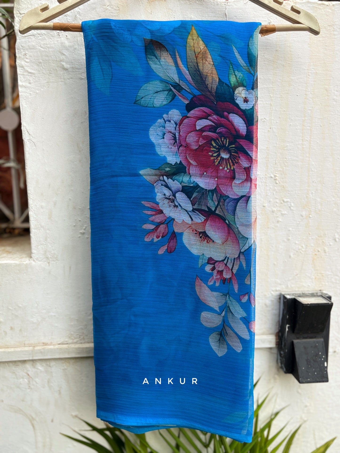 New Blue Vintage Isha Chiffon