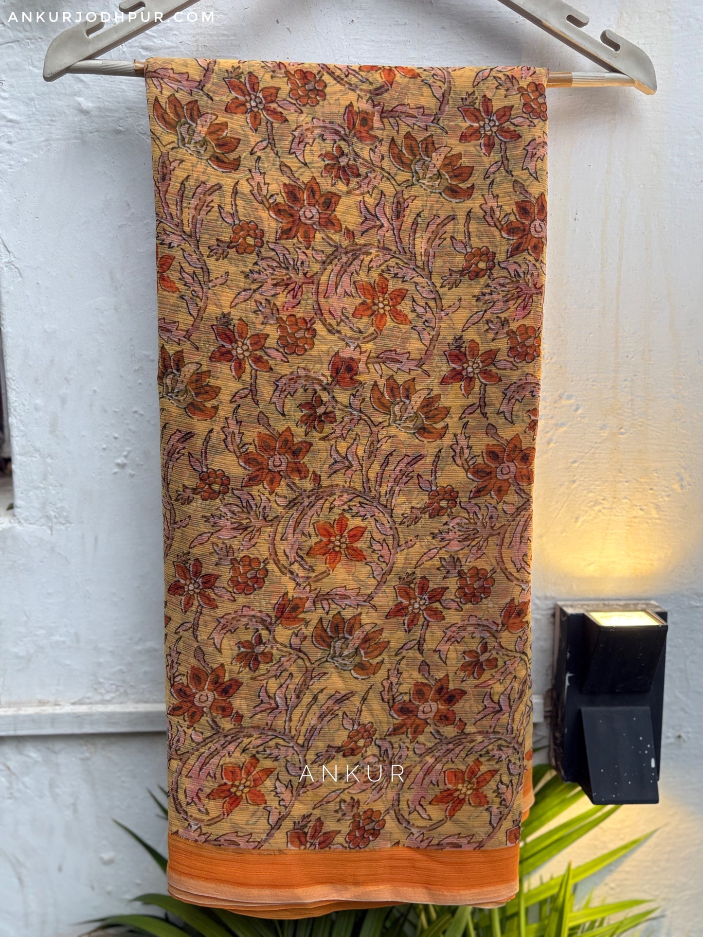 Flowery Cotton Design six Vintage Isha Chiffon