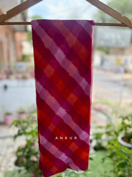 Red Pink Tone Shade Lehriya