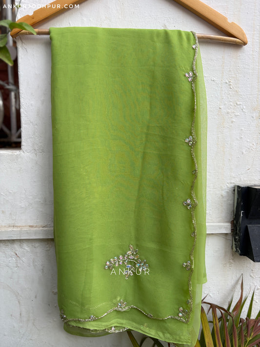 Soft Green choti buti Cut-dana Suhani 2.0