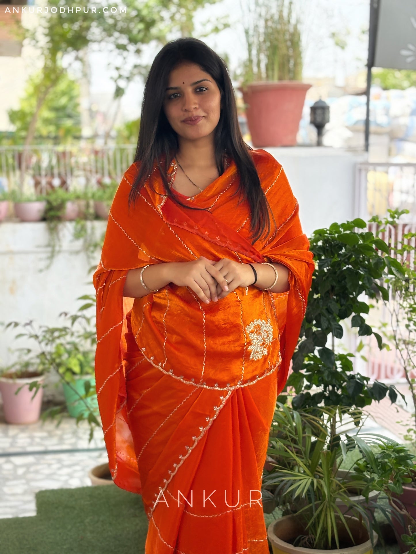Aarohi Rust Orange Dark Magenta Noor