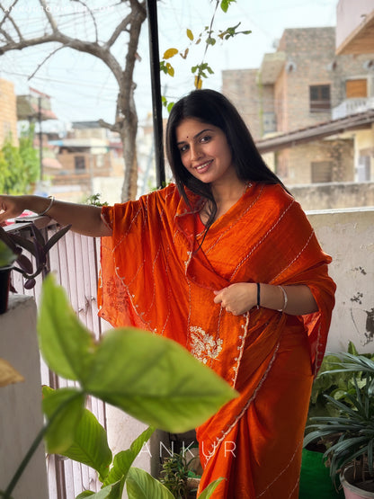 Aarohi Rust Orange Dark Magenta Noor
