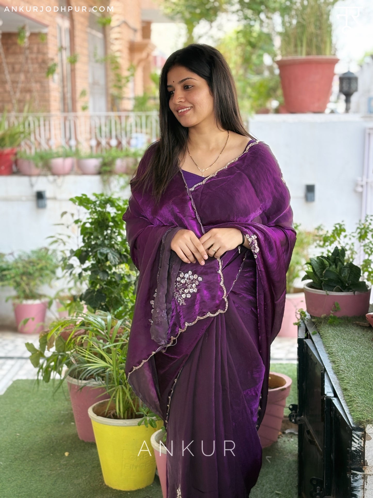 Ratnangi Dark Magenta Noor