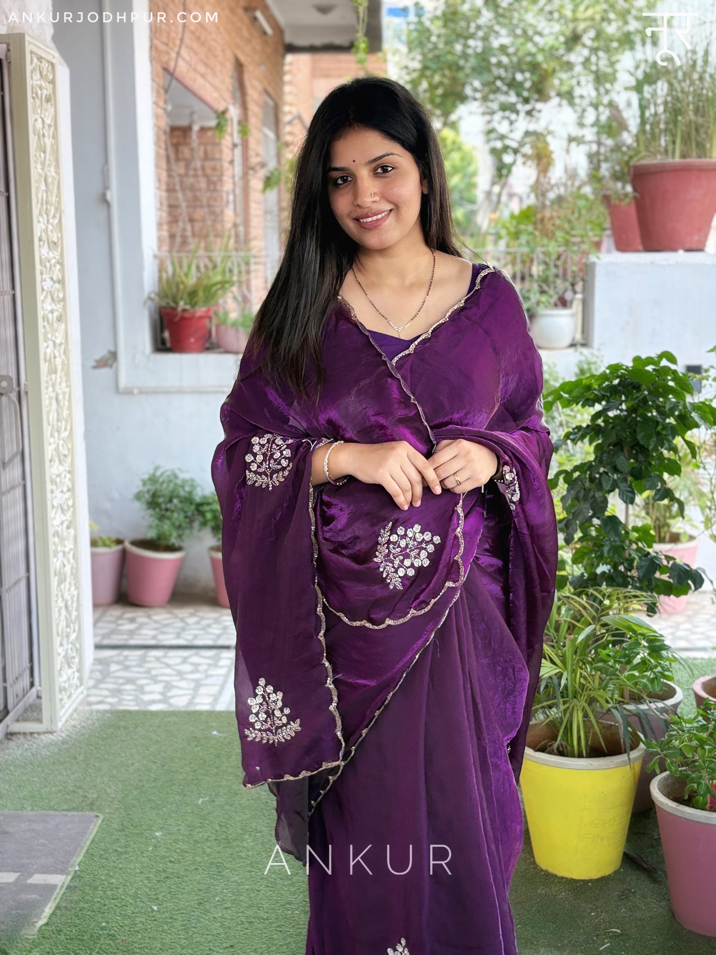 Ratnangi Dark Magenta Noor