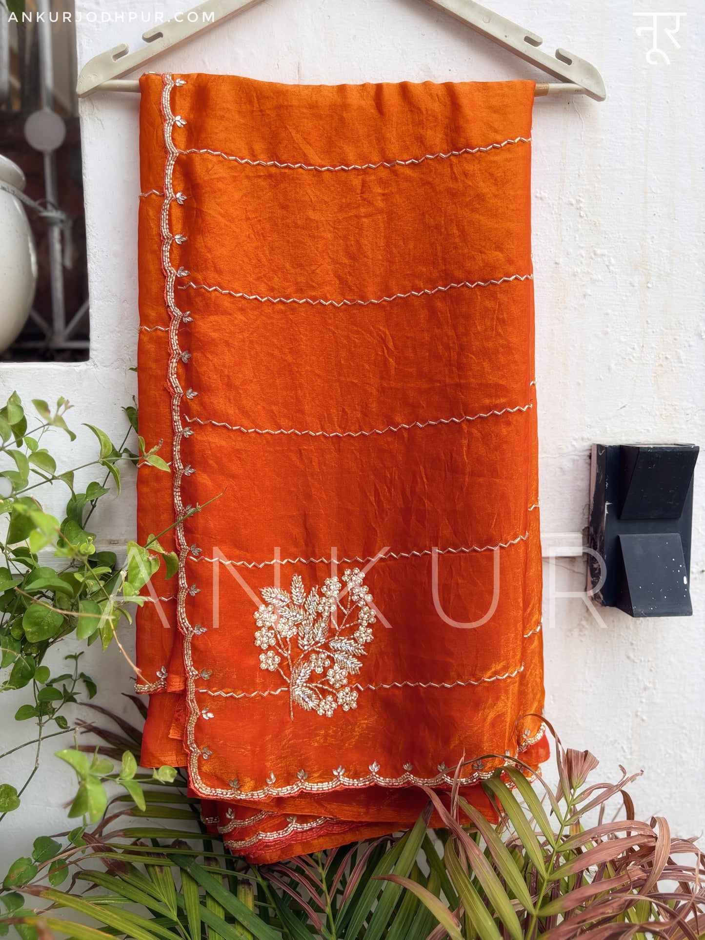 Aarohi Rust Orange Dark Magenta Noor