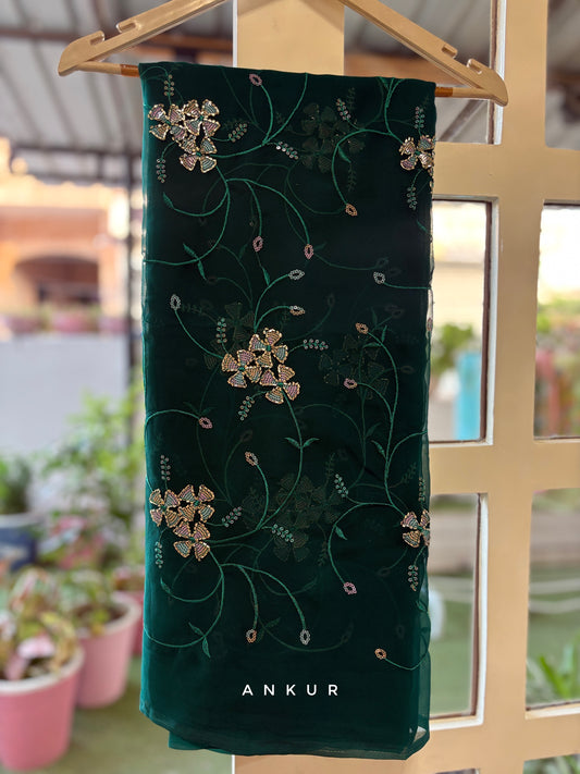 Olive Green Blossom Suhani
